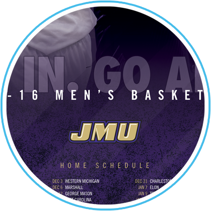 JMU Men's Basketball Poster