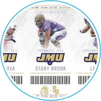 2015 JMU Football Ticket Sheet